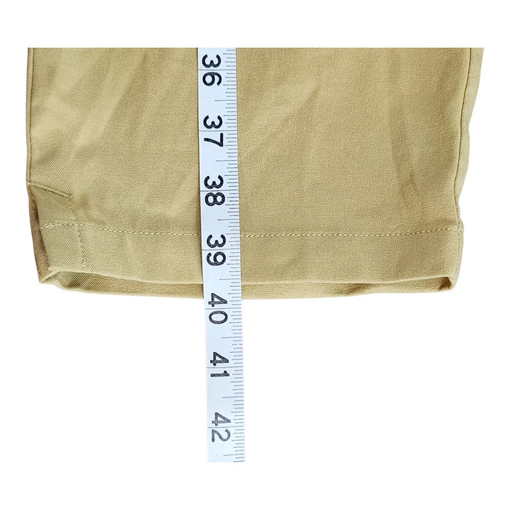 Nike Golf pants dri-fit‎ mens sz 38 x 30 yellow pockets button zip closure